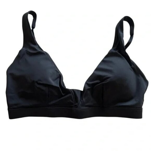 Andie Swim The Tahiti Black Top Eco Nylon Top NWT Large - Picture 5 of 6